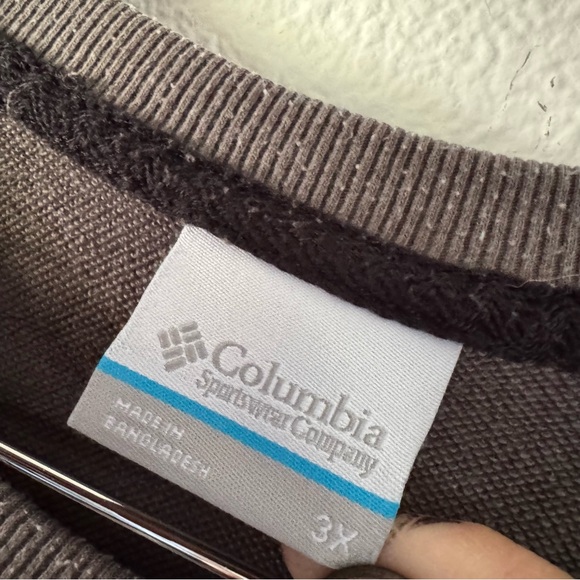 Columbia Cypress Gray 3X Crewneck Bugasweat Sweatshirt Outdoorsy Layer - Picture 11 of 12